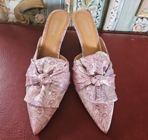 J.Renee Pink Floral Women's Mules